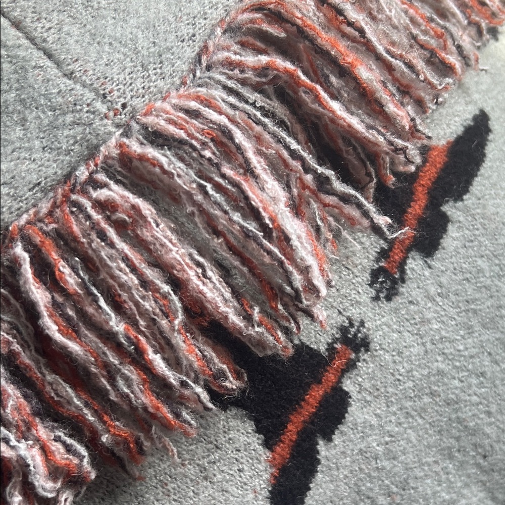 Zara Multicolor Fringed Sweater/Coat - Picture 8 of 8